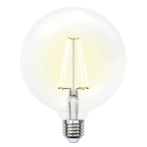 Лампа светодиодная филаментная Uniel E27 15W 4000K прозрачная LED-G125-15W/4000K/E27/CL PLS02WH UL-0